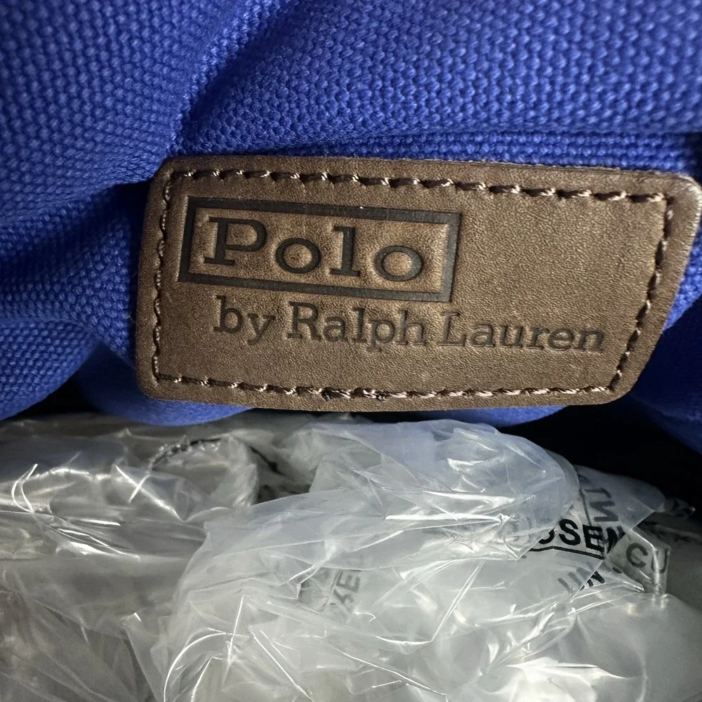 Ralph Lauren Polo Tote #3 Canvas Bag Vintage Limited Edition Pony Logo Blue NWT